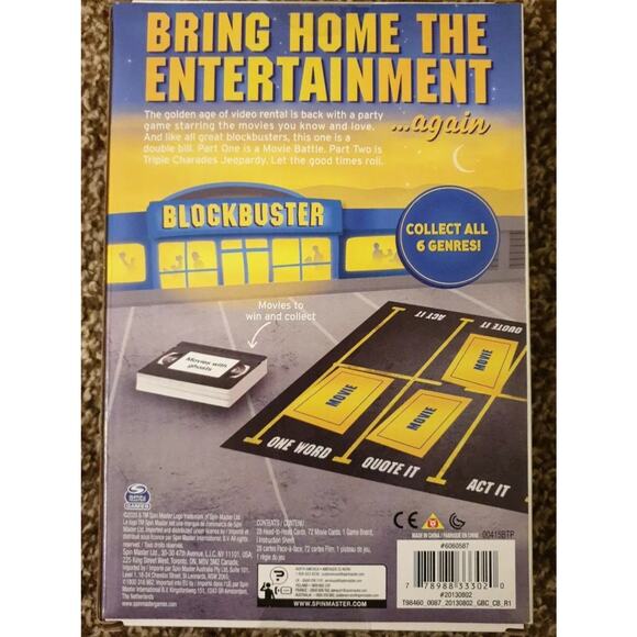 The Blockbuster Game Movie Lover Game Movie Trivia Family Game - Picture 4 of 5